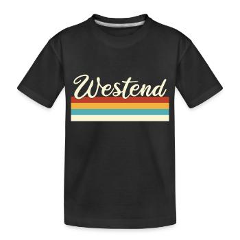 Westend - Charlottenburg - Berlin - Retro Vintage - Kinder Premium Bio T-Shirt - Schwarz - Vorne