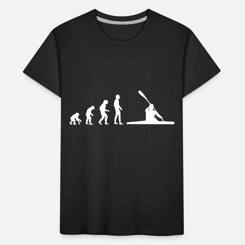 Canoë Evolution blanc T-shirt bio Premium Enfant