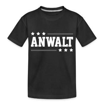 Anwalt Beruf - Kinder Premium Bio T-Shirt - Schwarz - Vorne