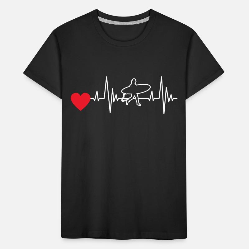 Surfer Surfing Surfboard Surf instructor surfing Kids' Premium Organic T-Shirt