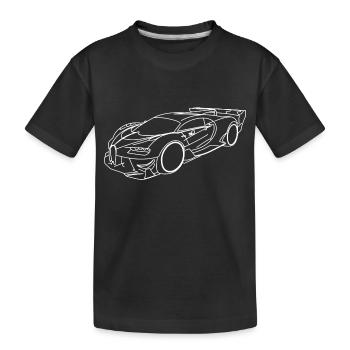 Buga Sportwagen - Kinder Premium Bio T-Shirt - Schwarz - Vorne