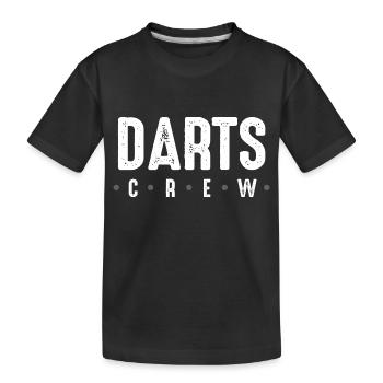 Équipage de fléchettes - T-shirt bio Premium Enfant - noir - Devant
