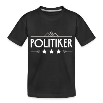 Politiker Beruf - Kinder Premium Bio T-Shirt - Schwarz - Vorne