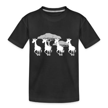 Safari Zoo Animal Safari Zoo - Kinder Premium Bio T-Shirt - Schwarz - Vorne
