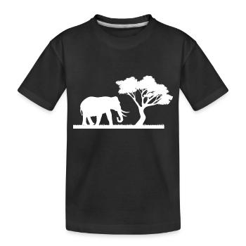 Safari Zoo Animal Safari Zoo - Kinder Premium Bio T-Shirt - Schwarz - Vorne