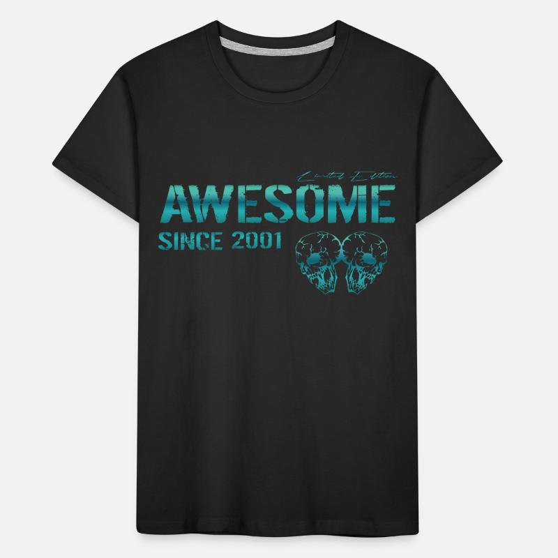 Awesome since 2001 Geschenk Kinder Premium Bio T-Shirt