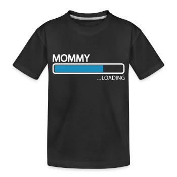 Schwangerschaft Babyparty Babyshower Boy Girl - Kinder Premium Bio T-Shirt - Schwarz - Vorne