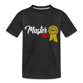 Master 2023 Graduation Graduation Uni - T-shirt bio Premium Enfant - noir - Devant