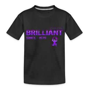 Brilliant since 1979 - Kids' Premium Organic T-Shirt - black - Front