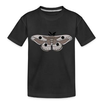 night peacock eye color - Kids' Premium Organic T-Shirt - black - Front