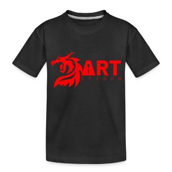 Dart Dragon - Kinder Premium Bio T-Shirt - Schwarz - Vorne