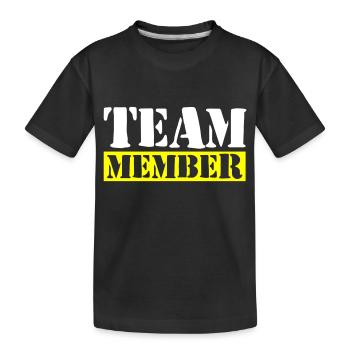 Membres de l’équipe - T-shirt bio Premium Enfant - noir - Devant