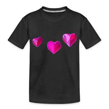 Muttertag Verlobung Valentinstag Hochzeit Liebe - Kinder Premium Bio T-Shirt - Schwarz - Vorne