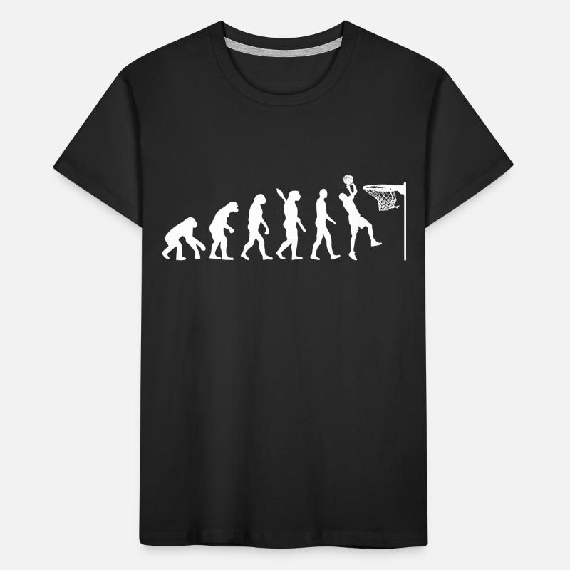 Evolution Basketball Game Kids' Premium Organic T-Shirt