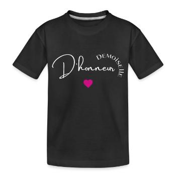 Demoiselle d'honneur - T-shirt bio Premium Enfant - noir - Devant