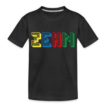 Kinder 10 Jahre Bausteine 10. Geburtstag - Kinder Premium Bio T-Shirt - Schwarz - Vorne