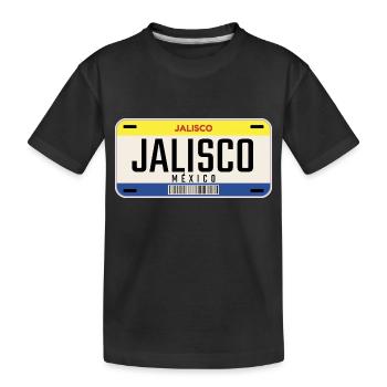Mexico City tuition Jalisco - Kids' Premium Organic T-Shirt - black - Front