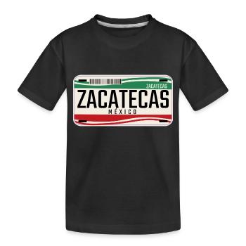enregistrement de Zacatecas Mexique - T-shirt bio Premium Enfant - noir - Devant