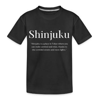 Shinjuku, Tokyo, Japon, Anglais - T-shirt bio Premium Enfant - noir - Devant