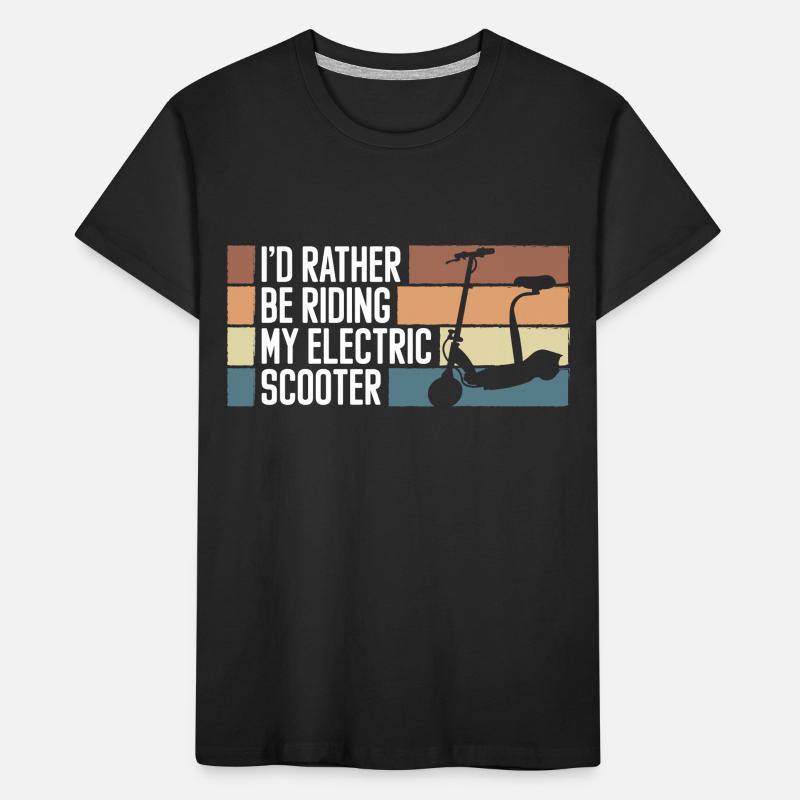 Rollerfahrer E-Roller Hybrid Kinder Premium Bio T-Shirt