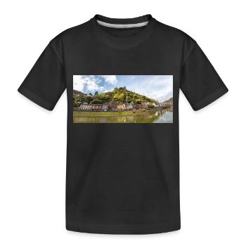 Reichsburg Fortress (Reichsburg) Cochem Rhineland - Kids' Premium Organic T-Shirt - black - Front