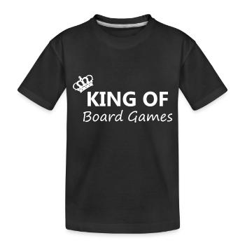 Boardgame Chess Backgammon Game Night - Kids' Premium Organic T-Shirt - black - Front
