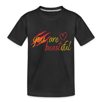 Beast or beauty? - Kids' Premium Organic T-Shirt - black - Front