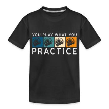 Baseball bat winner team USA - Kids' Premium Organic T-Shirt - black - Front