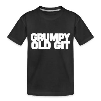Grumpy old Git - Kids' Premium Organic T-Shirt - black - Front