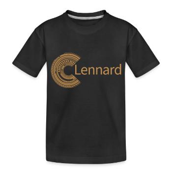 Für Lennard - Kinder Premium Bio T-Shirt - Schwarz - Vorne