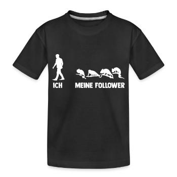 Die meisten Chamäleons haben Besitzer - Kinder Premium Bio T-Shirt - Schwarz - Vorne