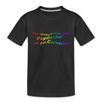Psycho Camper pride - Kinder Premium Bio T-Shirt - Schwarz - Vorne