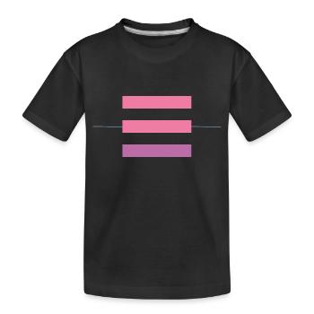 Modern and stylish minimalist pink heaven - Kids' Premium Organic T-Shirt - black - Front