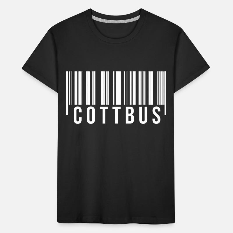 Cottbus Strichcode Kinder Premium Bio T-Shirt