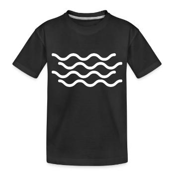 Surfing Surfboard Surfer Wassersport - Kinder Premium Bio T-Shirt - Schwarz - Vorne