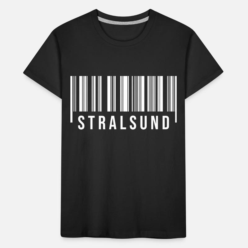 Stralsund Strichcode Kinder Premium Bio T-Shirt