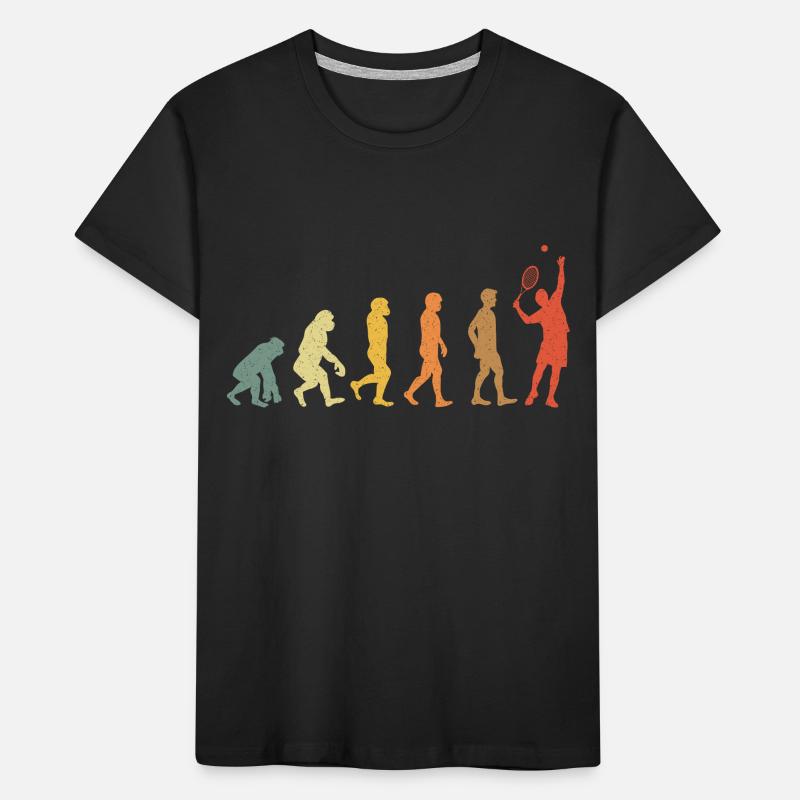 Tennis Evolution Vintage retro Kinder Premium Bio T-Shirt