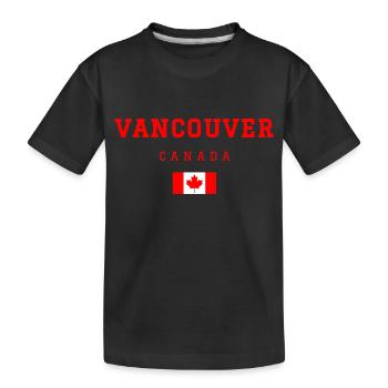 Vancouver, Canada - T-shirt bio Premium Enfant - noir - Devant