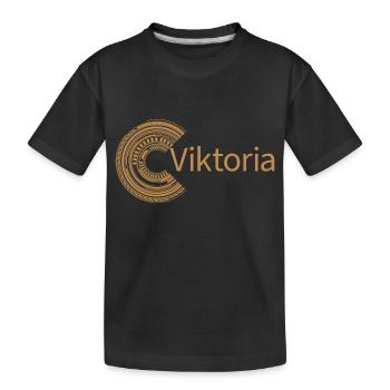 Pour Victoria - T-shirt bio Premium Enfant - noir - Devant