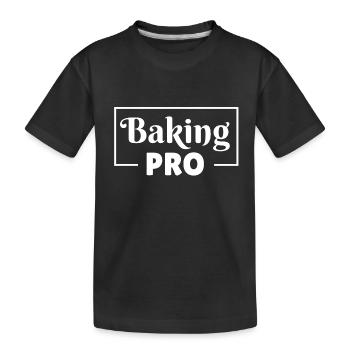 Baking Pro - Kids' Premium Organic T-Shirt - black - Front