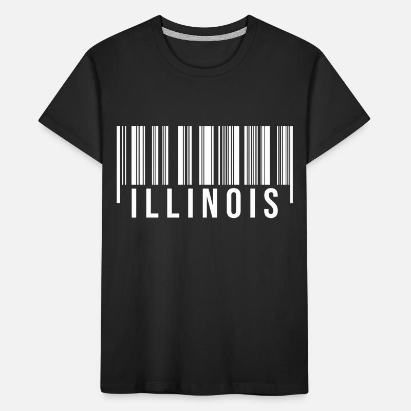 Code à barres de l’Illinois T-shirt bio Premium Enfant