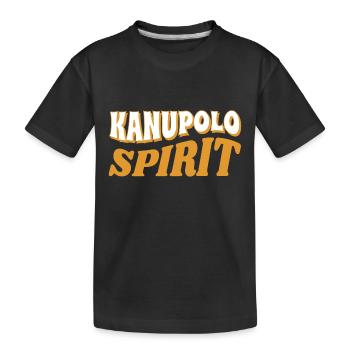 Kanupolo Spirit Slogan - Kinder Premium Bio T-Shirt - Schwarz - Vorne
