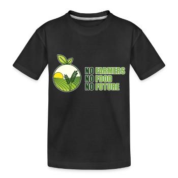 No Farmers - No Food - No Future - Kinder Premium Bio T-Shirt - Schwarz - Vorne