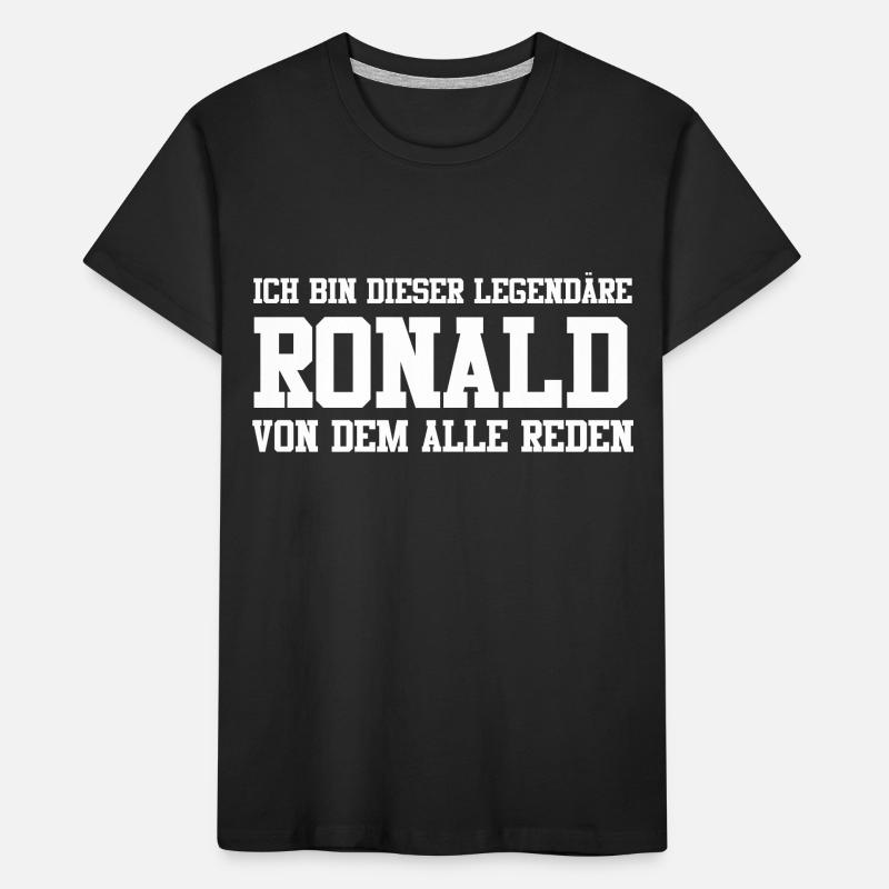 Ronald Name Design Kinder Premium Bio T-Shirt