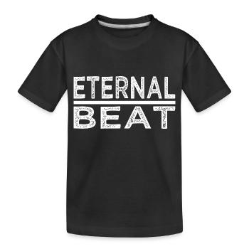 dictons transcendants, blagues, citation, cadence pérenne - T-shirt bio Premium Enfant - noir - Devant