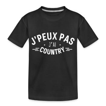 J peux pas j ai Country - T-shirt bio Premium Enfant - noir - Devant