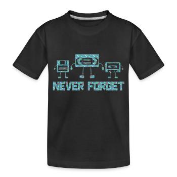 Music, Retro, Heavy Metal, Hard Rock, Punk, Vinyl, Pop - Kids' Premium Organic T-Shirt - black - Front
