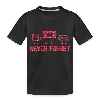 Music, Retro, Heavy Metal, Hard Rock, Punk, Vinyl, Pop - Kids' Premium Organic T-Shirt - black - Front