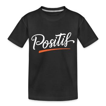 Positif - T-shirt bio Premium Enfant - noir - Devant