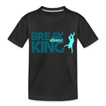 Roi du break dance - T-shirt bio Premium Enfant - noir - Devant